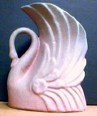 Niloak Swan Planter Vase Vintage Lavender Art Pottery  