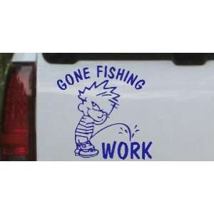 Gone Fishing Pee On Work Hunting And Fishing Car Window Wall Laptop 