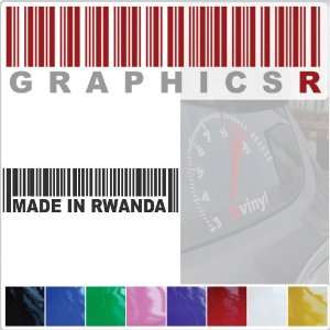   Decal Graphic   Barcode UPC Pride Patriot Made In Rwanda A484   Pink