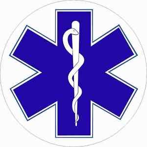 EMT Star of Life Stickers EMS Rescue Nurse Decal  