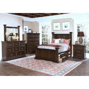   City Storage Poster Bed Set in Sable Finish 00 007
