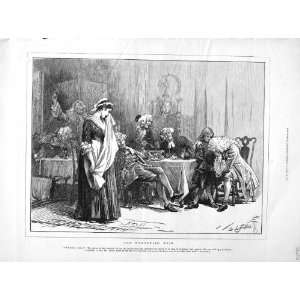    1872 Illustration Wandering Heir Men Crying Dinner