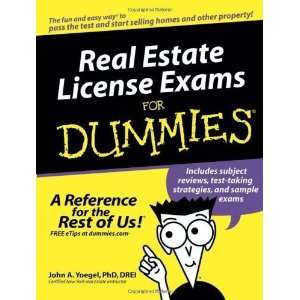  Real Estate License Exams For Dummies [Paperback] Drei 
