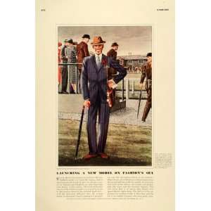 1939 Ad Paddock Model Suit Leslie Saaburg Fashion   Original Print Ad
