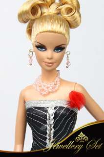 J241 BN Pink Designer Jewelry Set Barbie FR  
