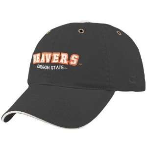 Oregon State Beavers Black Campus Yard Adjustable Hat:  