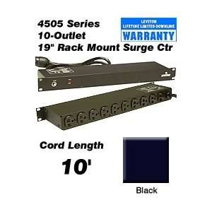   Power Outlets NO Surge 19 Inch Rack Mount w/Switch NO Surge Pwr Strip