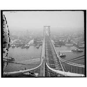  N.Y. from Brooklyn tower,Williamsburg Bridge,New York,N.Y 