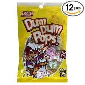 Shari Dum Dum Pops, 4.5 Ounce Bags (Case of 12)  Grocery 