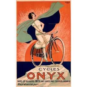  Cycles Onyx Vintage Giclee Bicycle Poster 