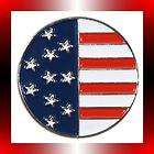 American Flag Metal Golf Ball Marker   Package of 2