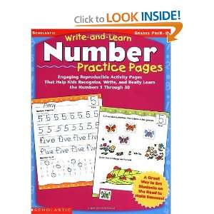  Number Practice Pages (Write and Learn, Grades PreK 1 