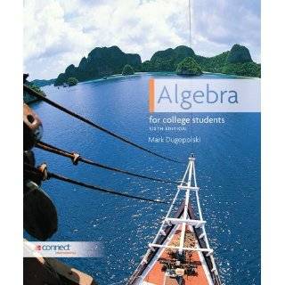 Algebra for College Students by Mark Dugopolski (Jan 12, 2011)
