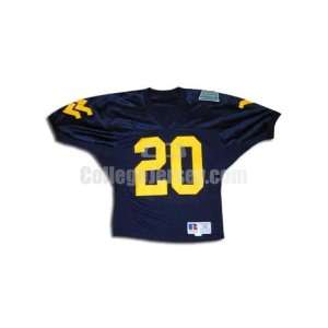  Navy No. 20 Game Used West Virginia Russell Football 