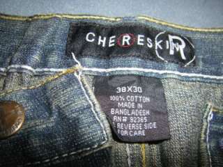 Mens Chereskin Boot Cut Jeans Size W38xL30 Great Condition #329 Denim 