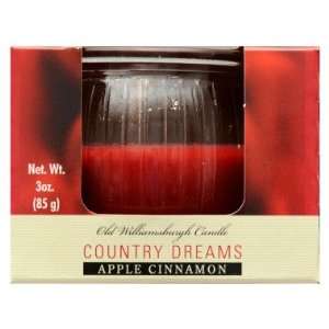  Old Williamsburgh Candle   Apple Cinnamon, 3 oz: Home 