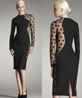 NEW Haute Couture Stella McCartney Lucia Sheer Knit Dot Dress 42 SOLD 