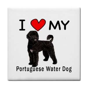  I Love My Portuguese Water Dog Tile Trivet Everything 