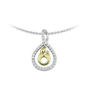   Pendant by Janel Russell in 14 kt Two Tone Gold Finejewelers Jewelry