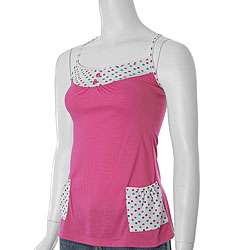 Mine Womens Dotted Spaghetti Strap Top  Overstock