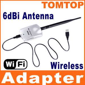 Wireless 2.4 2.484GHz LAN Card USB WiFi Adapter+Antenna  