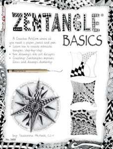 ZENTANGLE BASICS Line Drawing Altered Art Idea Book  