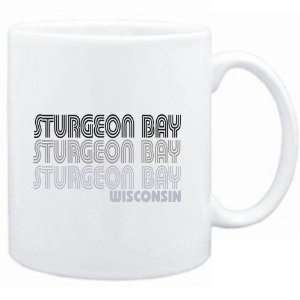  Mug White  Sturgeon Bay State  Usa Cities Sports 