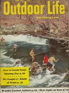April 1957 Outdoor Life Hunting & Fishing Magazine   New Fishing Laws 