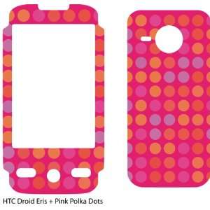  Pink Polka Dots Design Protective Skin for HTC Droid Eris 