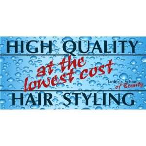    3x6 Vinyl Banner   School of Beauty Lowest Price: Everything Else