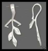 Sterling Silver Ice Pick Branch Bail For Pendant  