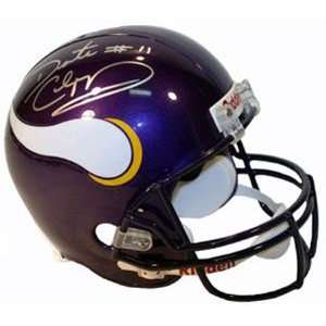   Minnesota Vikings Autographed Replica Helmet: Sports & Outdoors