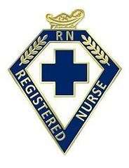 RN Registered Nurse Blue Cross Lamp of Knowledge Graduation Ceremony 
