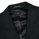 NWT $1,895 ERMENEGILDO ZEGNA CLOTH BLACK STRIPED ITALIAN MENS SUIT 42 