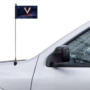   Cavaliers 4 x 5.5 Navy Blue Car Antenna Flag