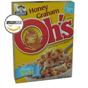 Quaker Honey Graham Ohs Cereal   12 Pack  Grocery 