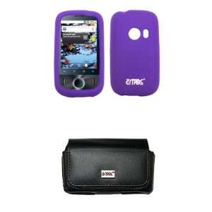   Purple Silicone Skin Cover Case for Huawei Comet U8150: Electronics