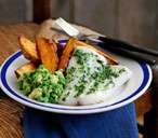 healthier fish with sweet potato chips 4 stars 20 apple and walnut 