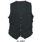   gun pockets size 44 men s leather vest with lace sides and gun pockets