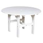   American Woodies Lifestyle Poly Resin 46 Dining Table   Finish White