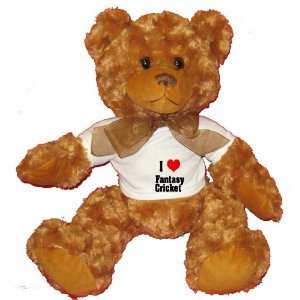  I Love/Heart Fantasy Cricket Plush Teddy Bear with WHITE T 