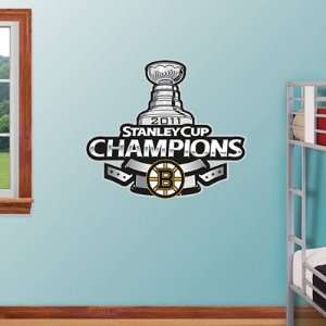 Boston Bruins Fathead Wall Graphic 2011 Stanley Cup Champions Logo 