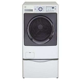 Front Load HE Washer   White  Kenmore Elite Appliances Washers Front 