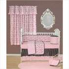 Sleeping Partners Tadpoles Toile Crib Bedding Set in Pink and Brown