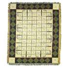 simply home golf balls clubs tees argyle afghan throw tapestry
