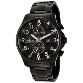 Invicta Mens 0383 II Collection Black Ion Plated Stainless Steel 