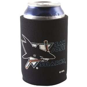  San Jose Sharks Black Logo Can Coolie: Sports & Outdoors