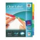 Avery Clear Label Index Dividers, Multicolor 8 Tab