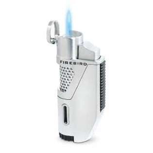  Rocket Single Flame Butane Torch Lighter in Silver 