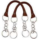 Everything Mary Purse Handle W/Chain 2/Pkg Brown Rolled Microfiber